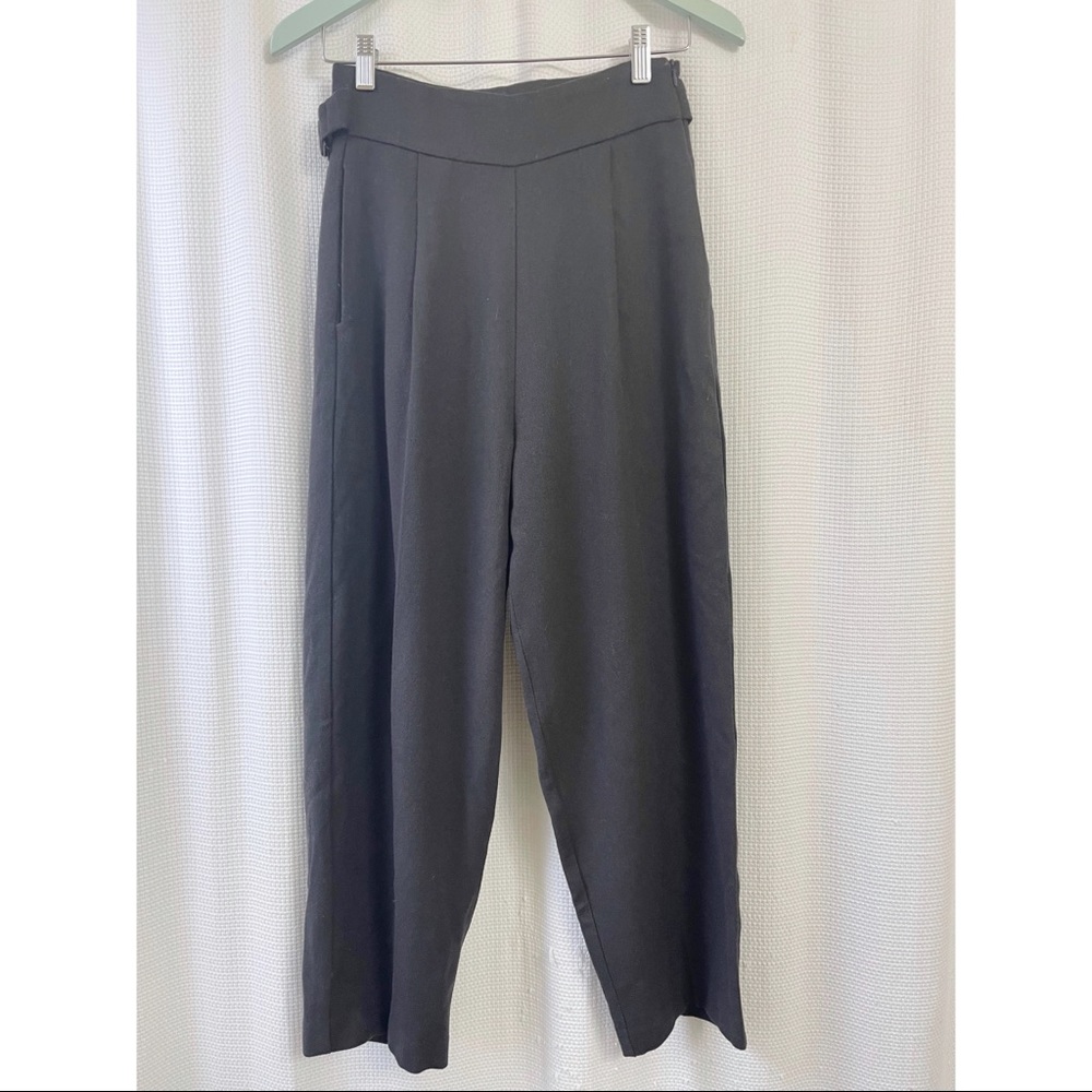 Oak + Fort wool blend high-waisted trousers